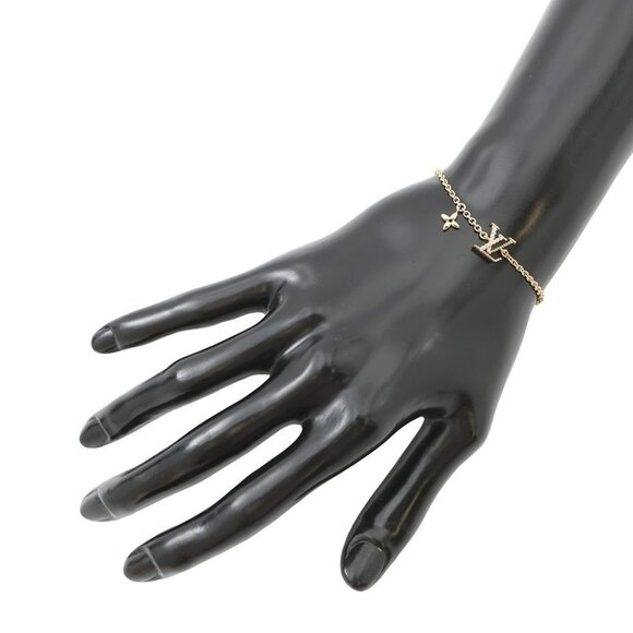 LOUIS VUITTON Bracelet・LV Iconic Metal/Rhinestone Gold - Picture 1 of 10
